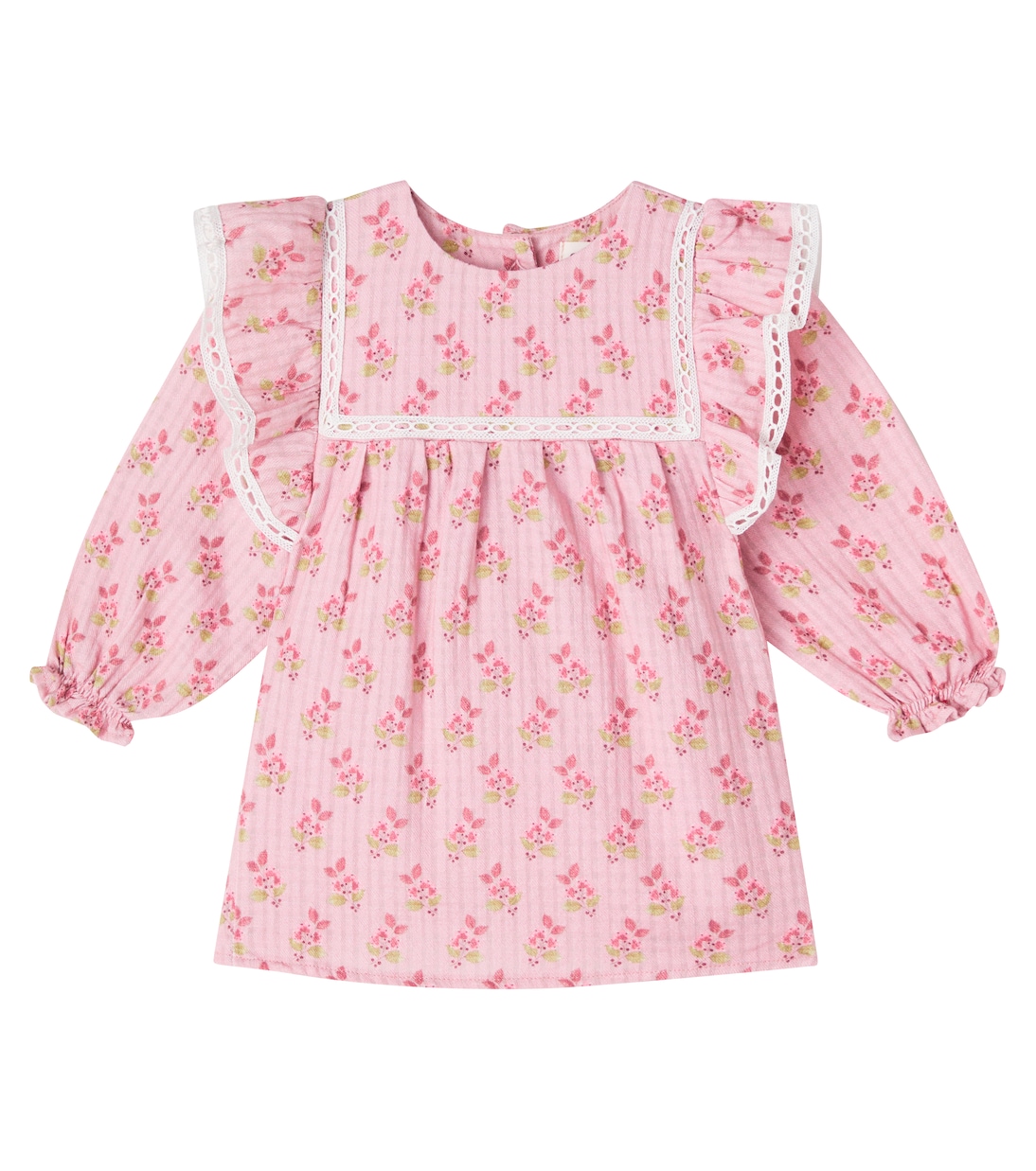Baby Isquia floral ruffled cotton dress | Cozmo