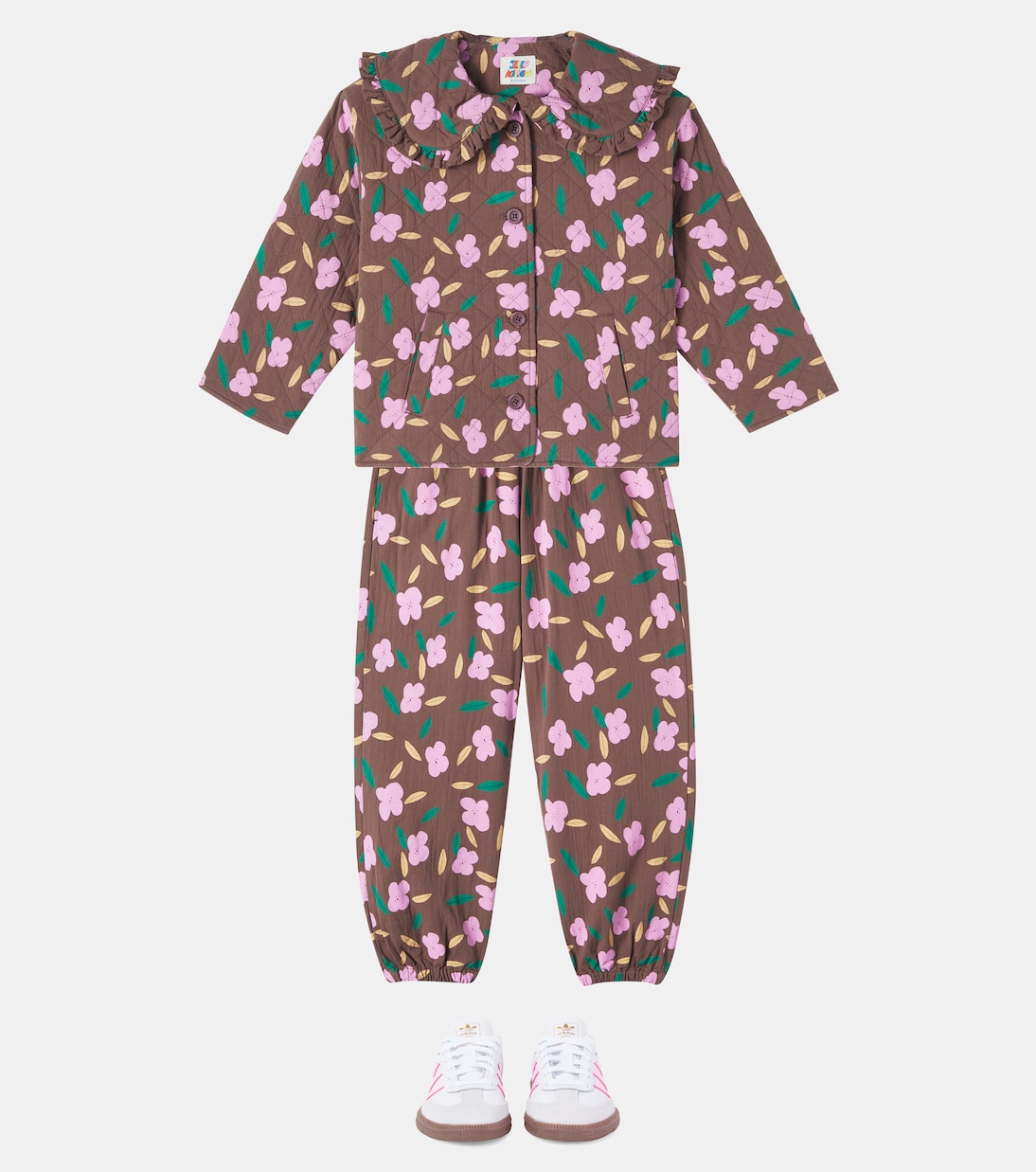 Flower quilted cotton jacket | Jellymallow