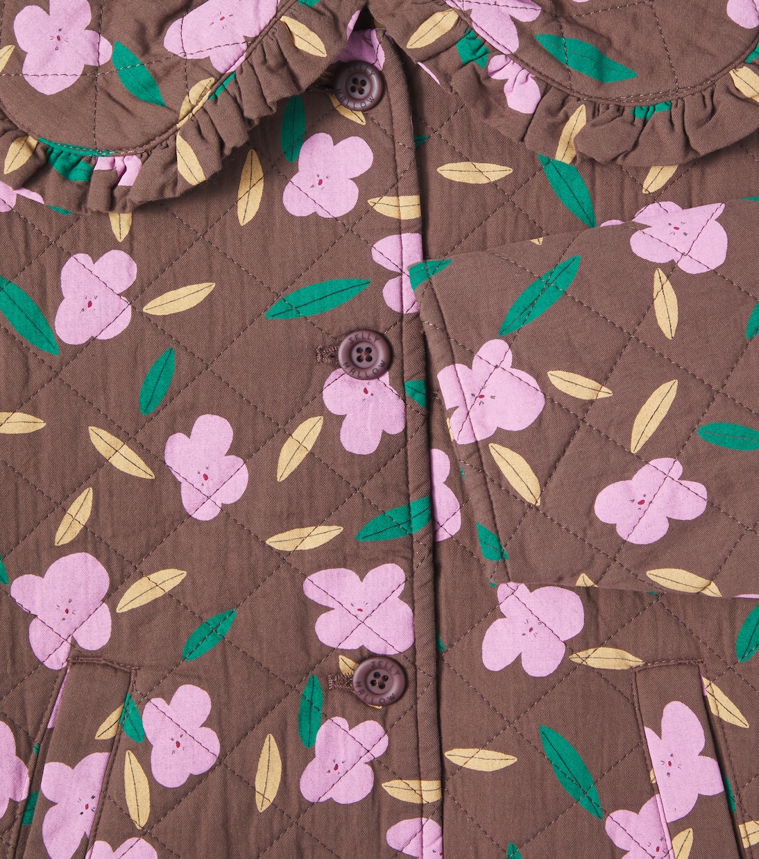 Flower quilted cotton jacket | Jellymallow