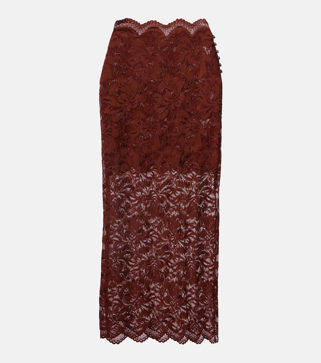 Floral lace midi skirt | Rabanne