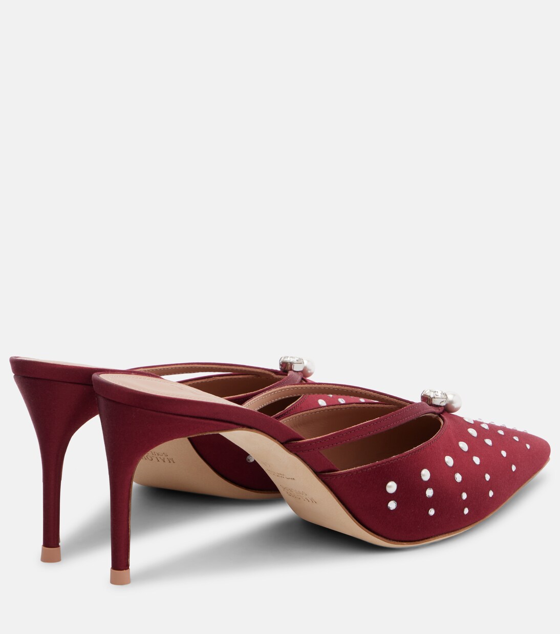Mules Marisa 70 en satin à ornements | Malone Souliers