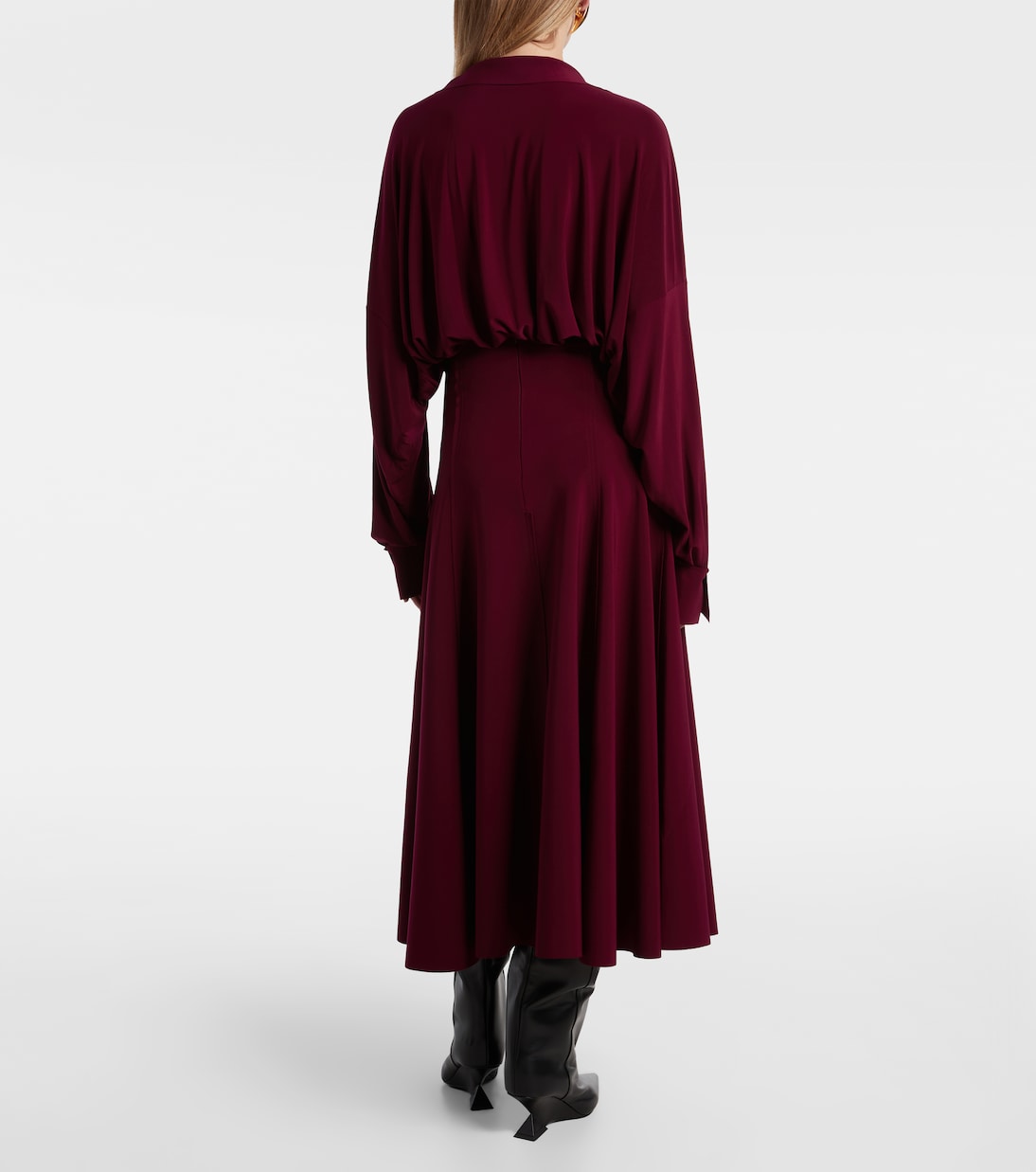 High-rise midi skirt | Norma Kamali