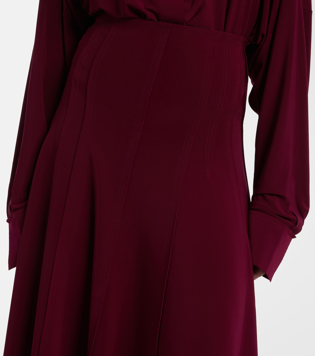 High-rise midi skirt | Norma Kamali