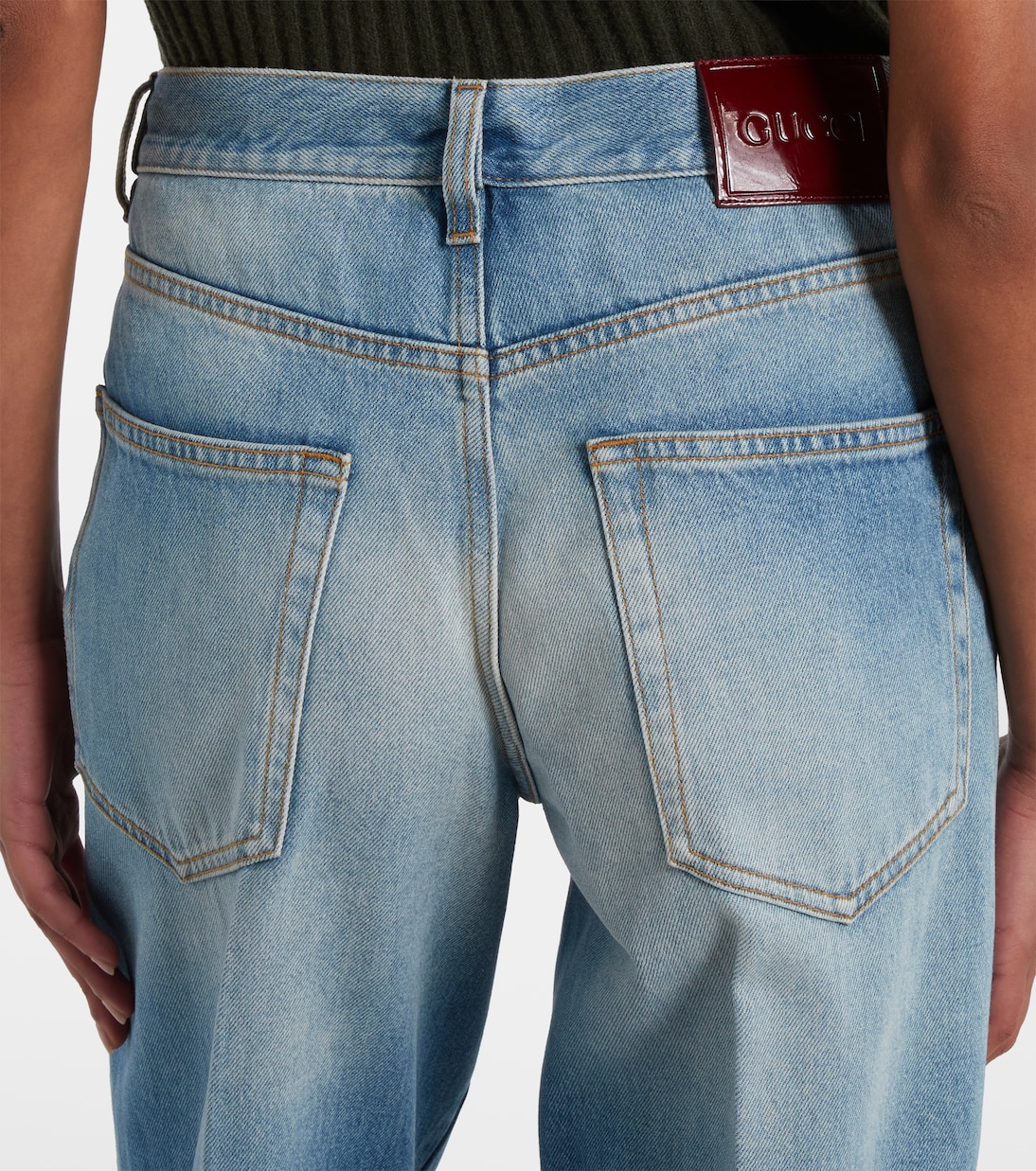 Mid-Rise Flared Jeans Horsebit | Gucci