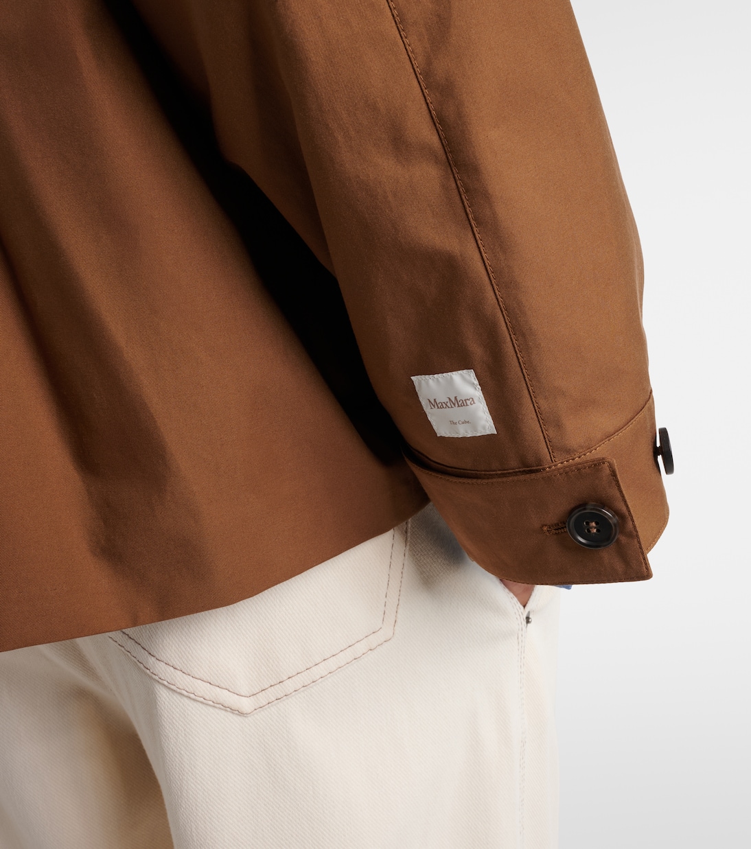 The Cube Bouquet cotton-blend twill jacket | Max Mara