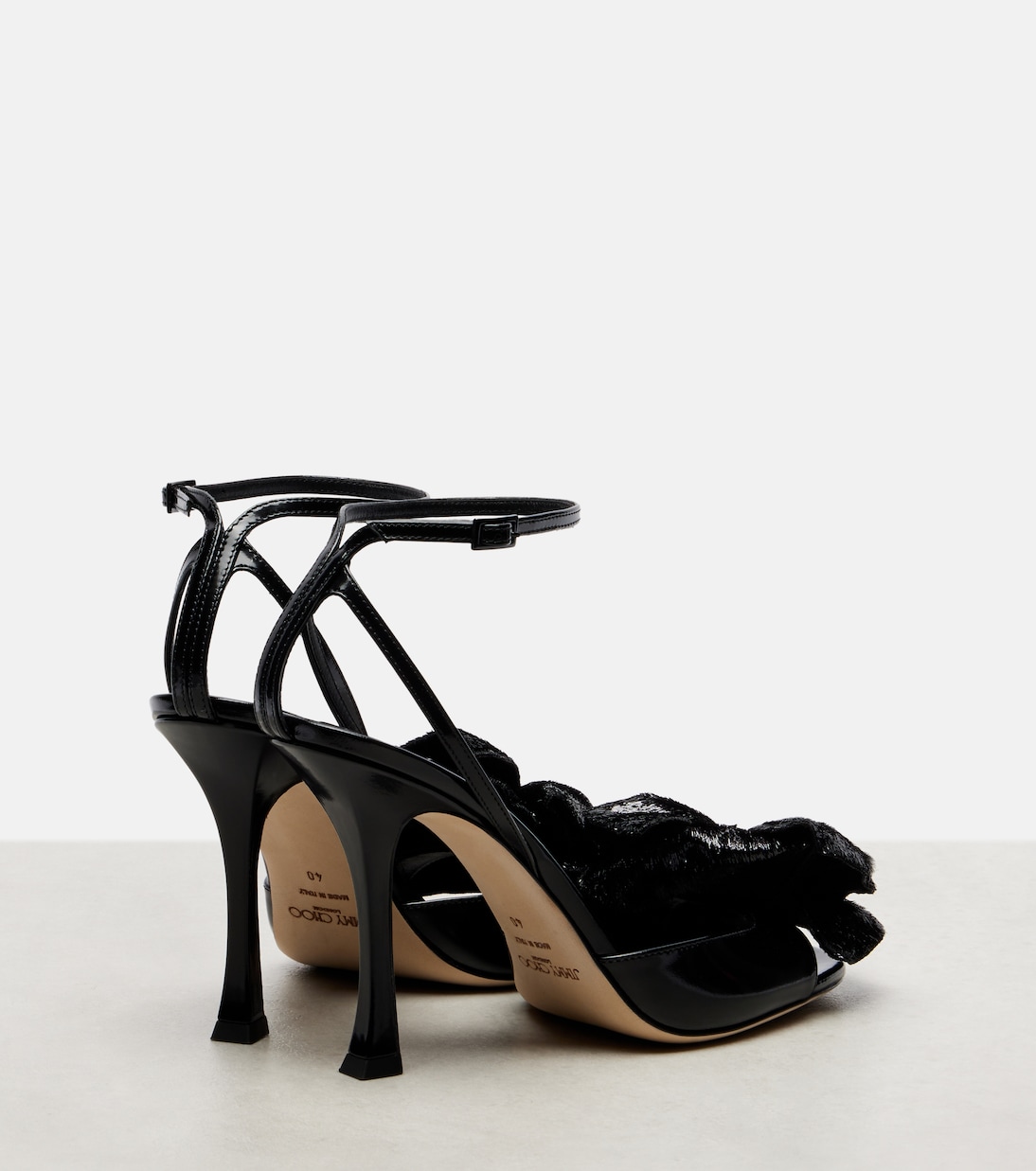 Sandali Mimmi in pelle con applicazioni floreali | Jimmy Choo