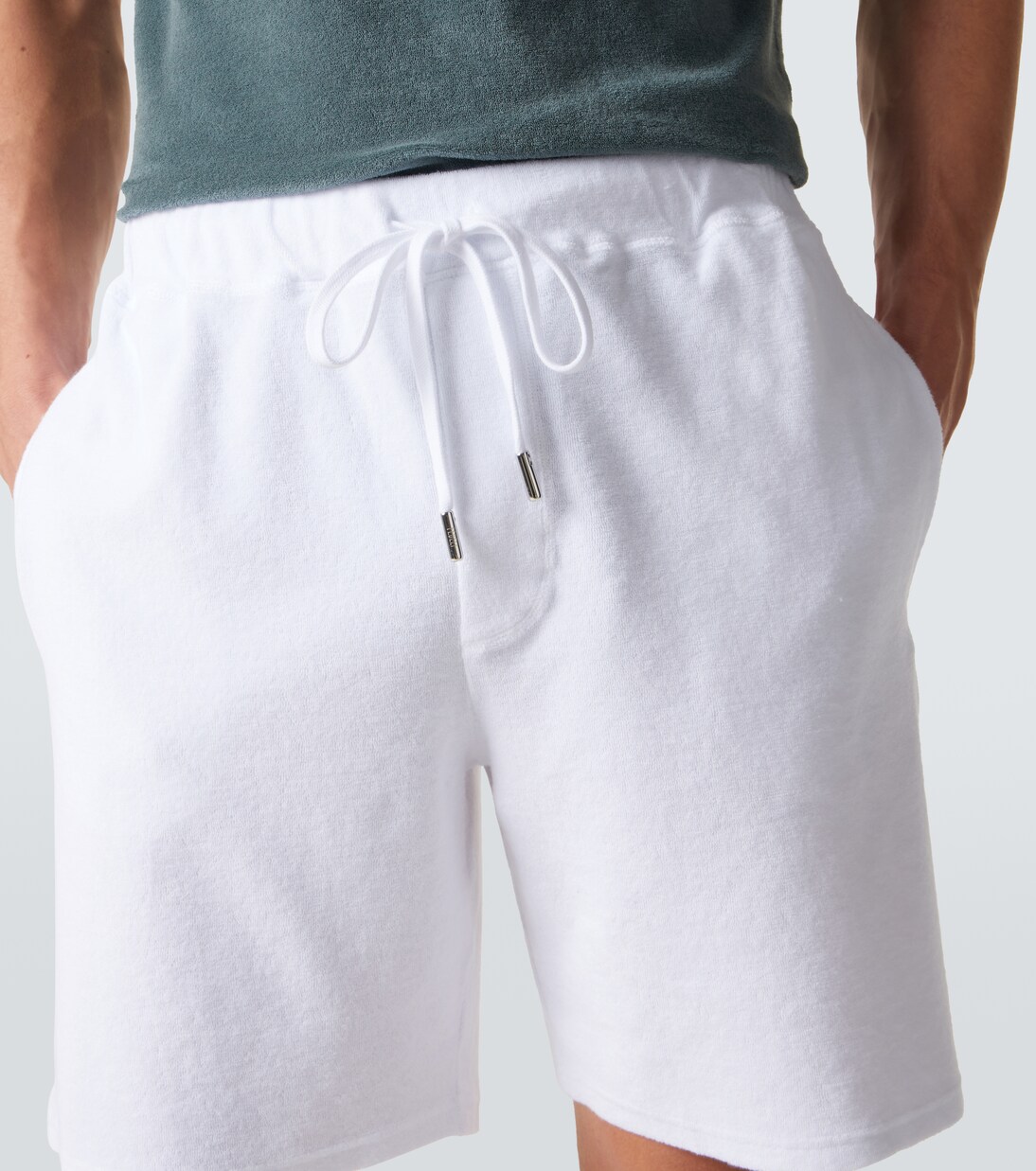 Shorts aus Baumwollfrottee | Fedeli