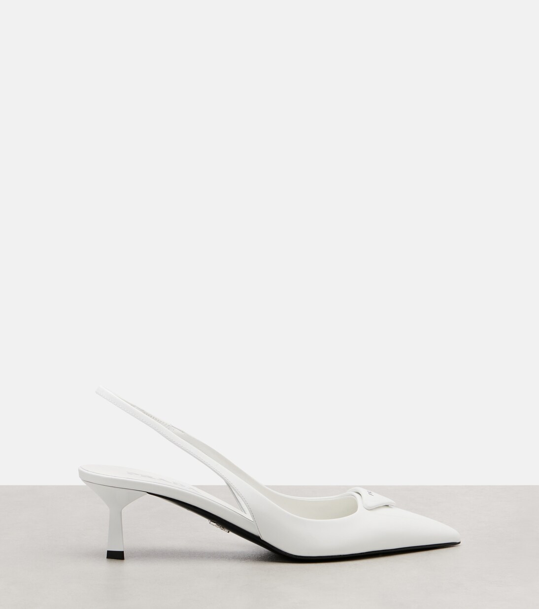 Leather slingback pumps | Prada