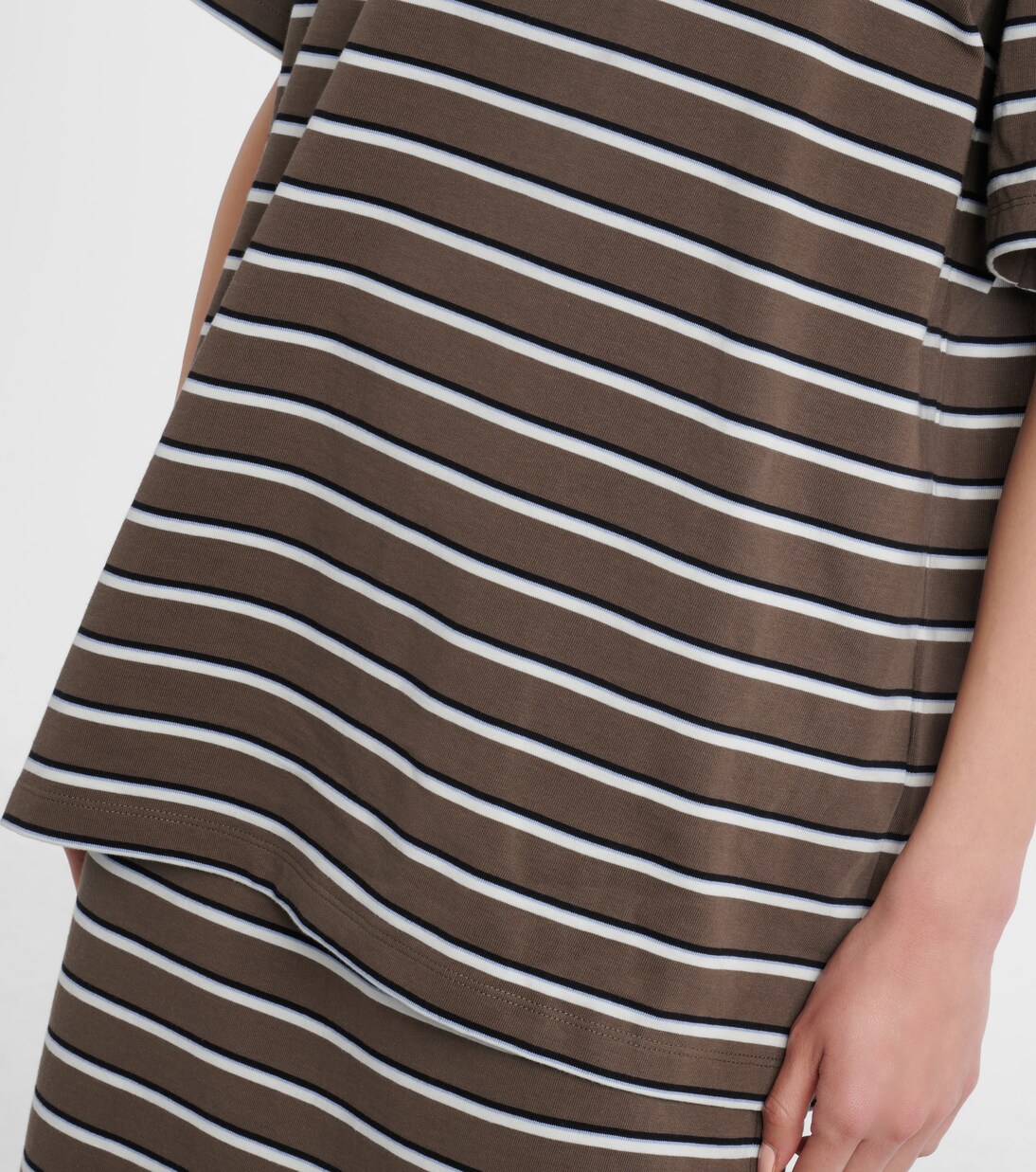 T-shirt oversize rayé en coton | Rotate