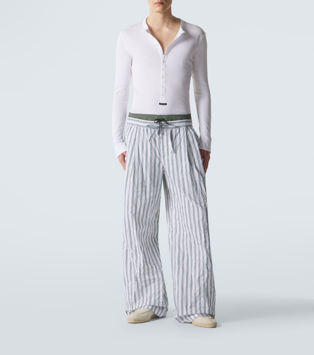 Henley-Top aus Rippstrick | Dolce&Gabbana