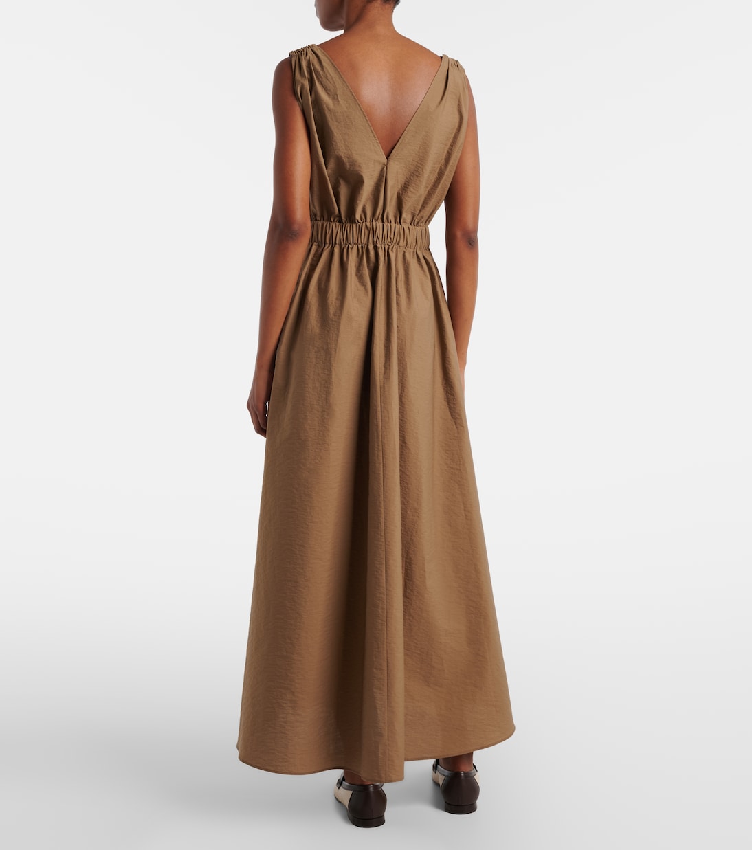 Midikleid aus einem Baumwollgemisch | Brunello Cucinelli