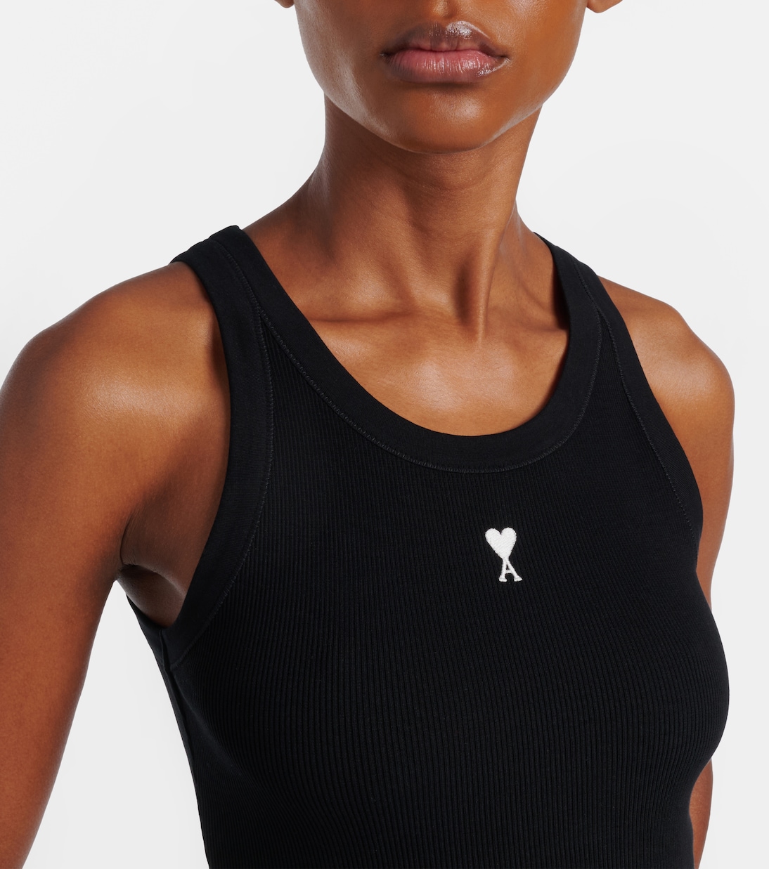 Ami de Cœur cotton jersey tank top | Ami Paris