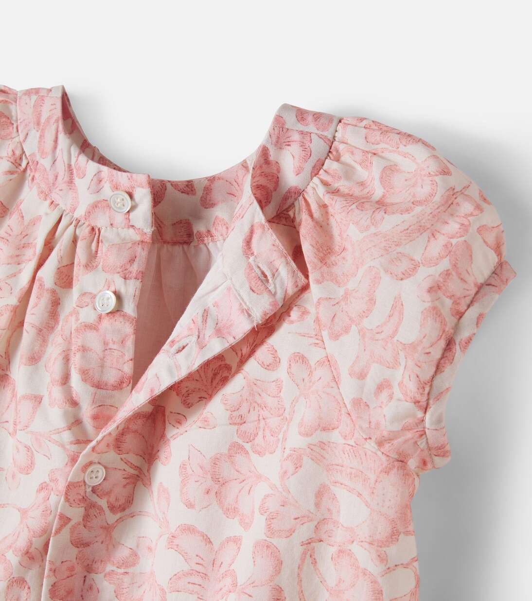 Baby Cachouli floral cotton dress and bloomers set | Bonpoint