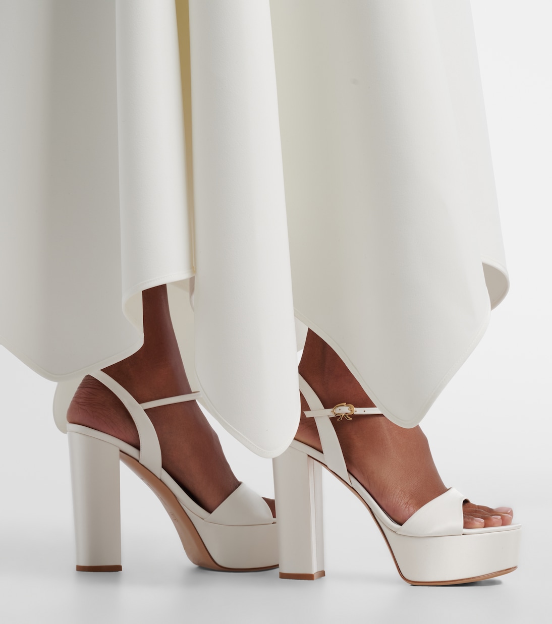 Marlena satin platform sandals | Gianvito Rossi