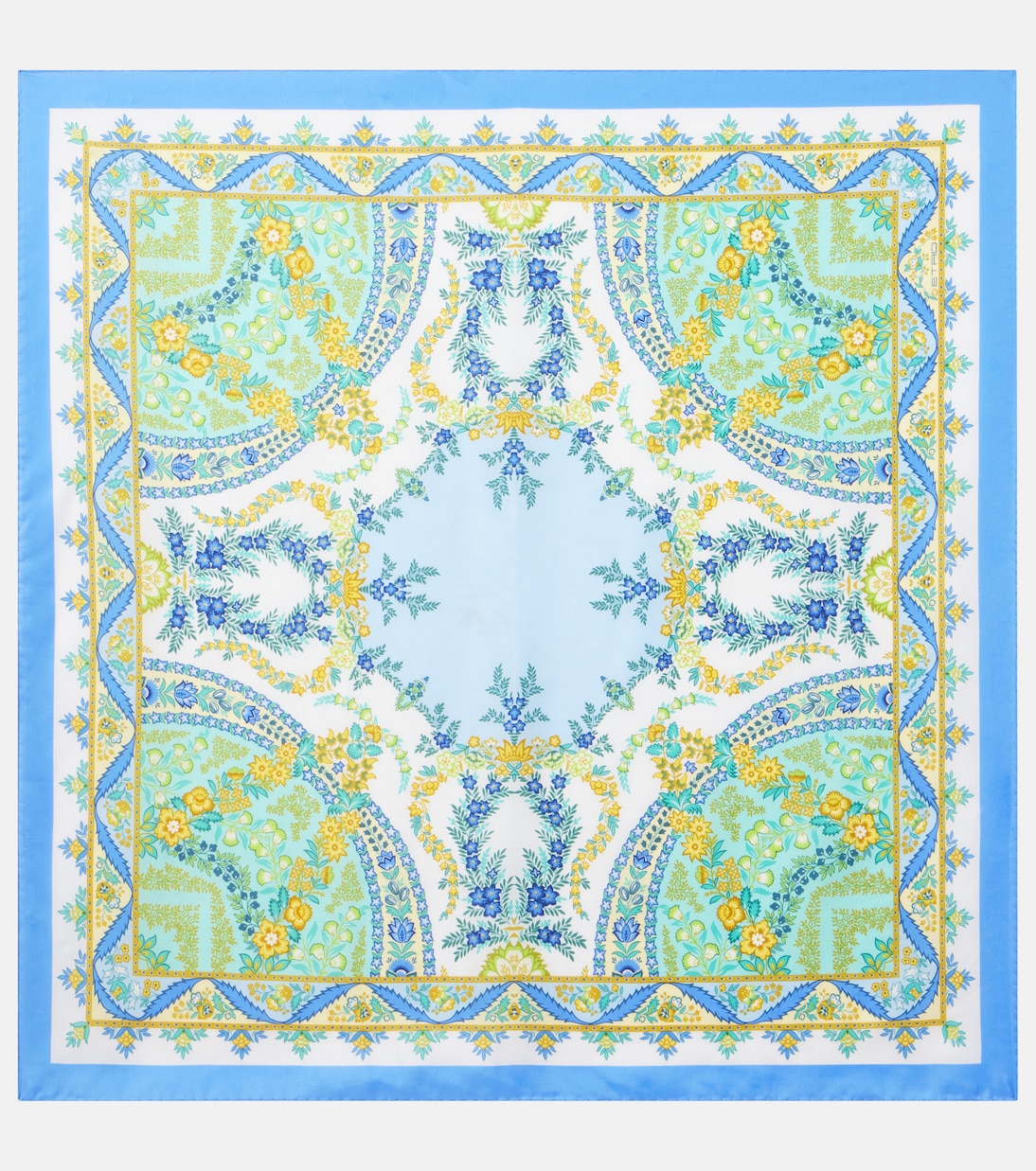 Floral silk twill scarf | Etro