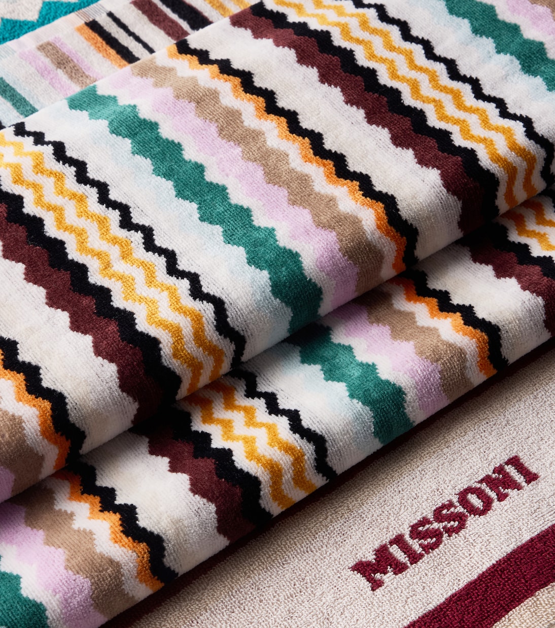 Aura Zigzag cotton terry bath towel | Missoni
