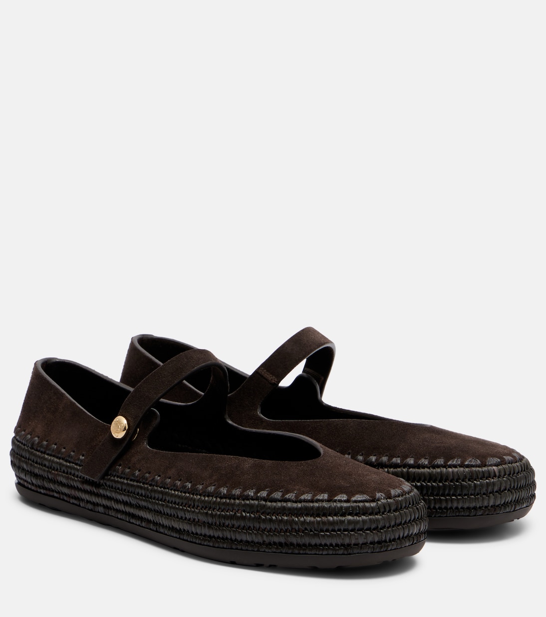 Paula's Ibiza Rio suede ballet flats | Loewe