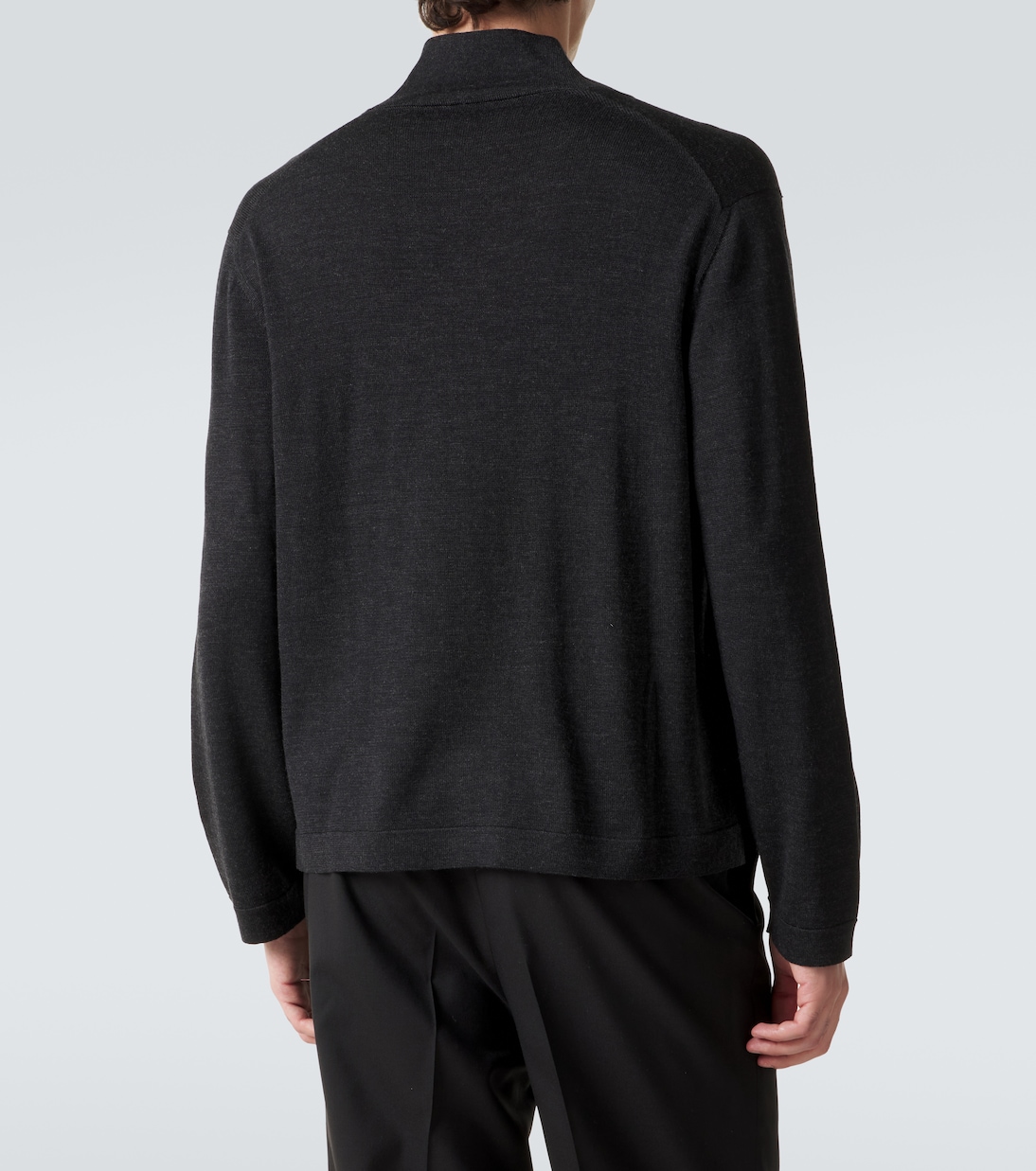 Jersey de cuello alto de lana y seda | Stòffa