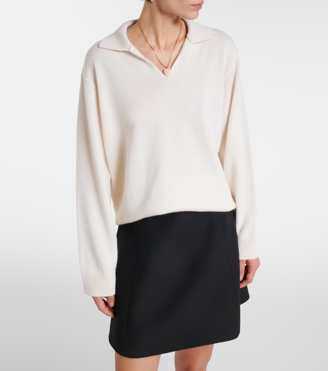 羊绒Polo毛衣 | Valentino