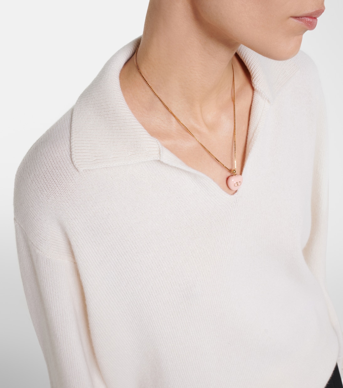 羊绒Polo毛衣 | Valentino