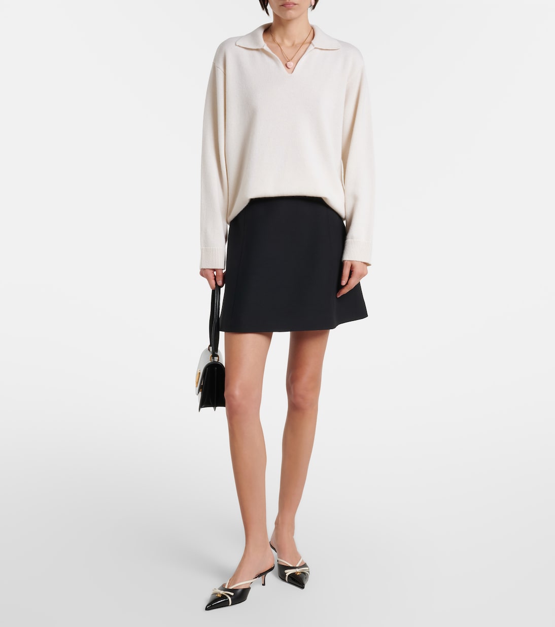 羊绒Polo毛衣 | Valentino