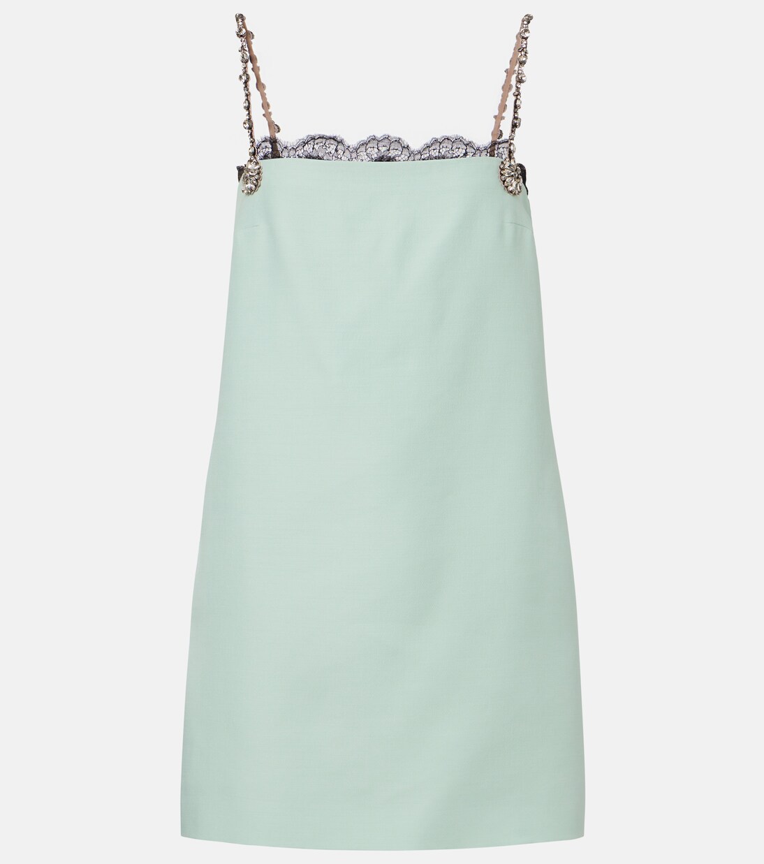 Vestido corto de Crepe Couture adornado | Valentino