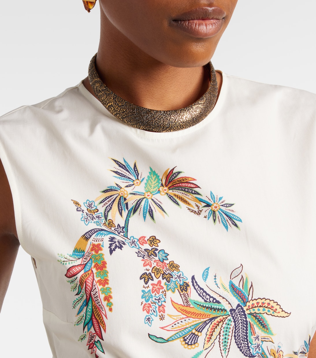 Belted printed cotton maxi dress | Etro