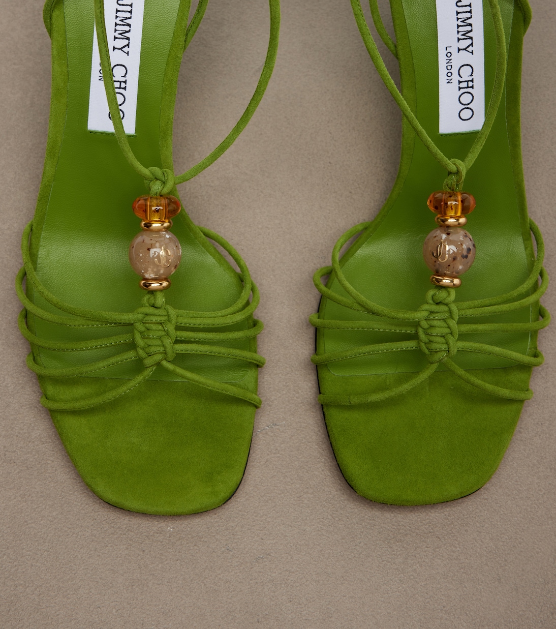 Lola embellished suede wedge sandals | Jimmy Choo