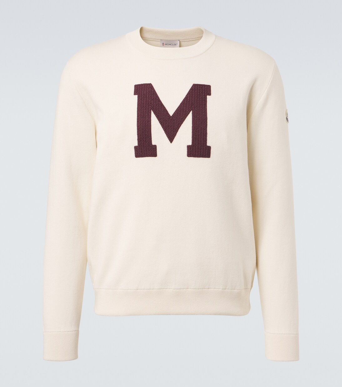 Embroidered cotton-blend sweater | Moncler