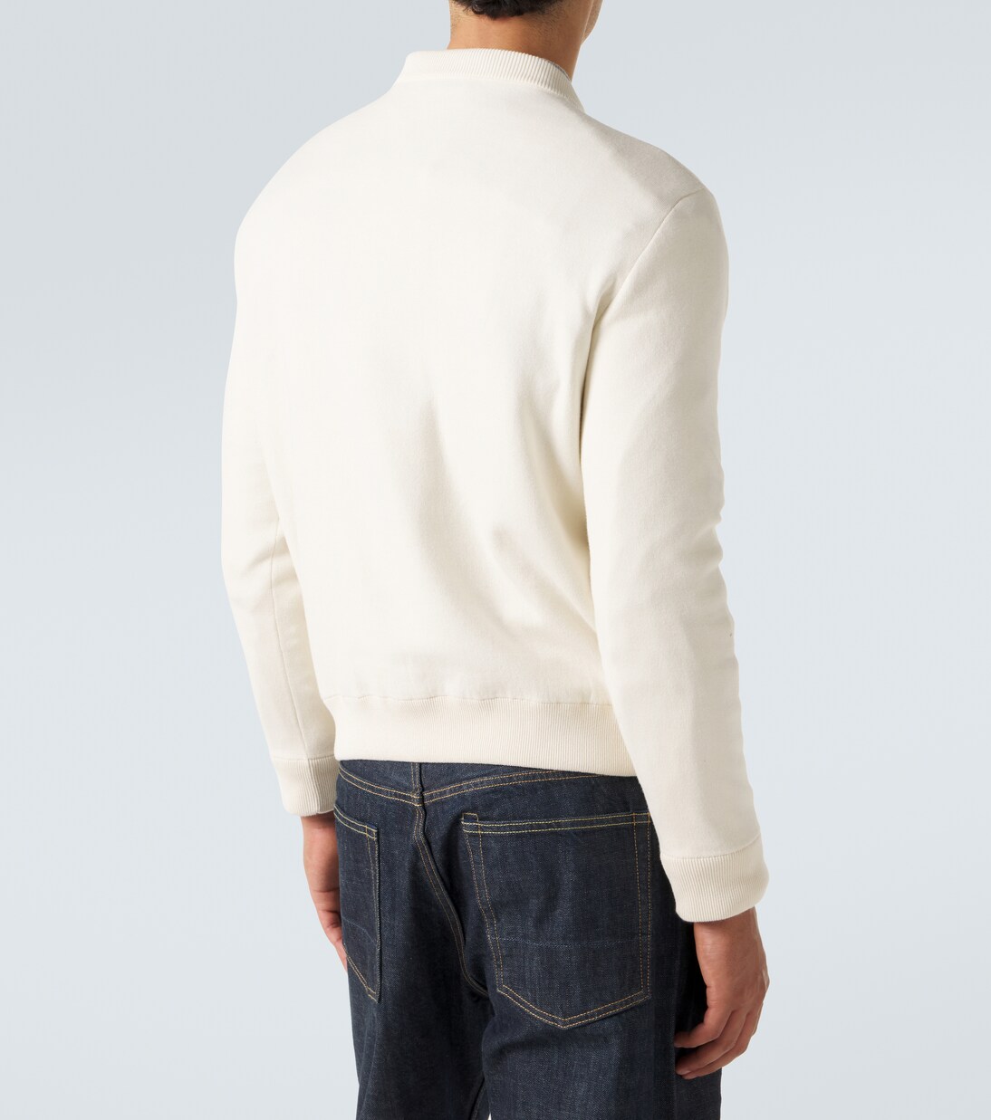 Embroidered cotton-blend sweater | Moncler