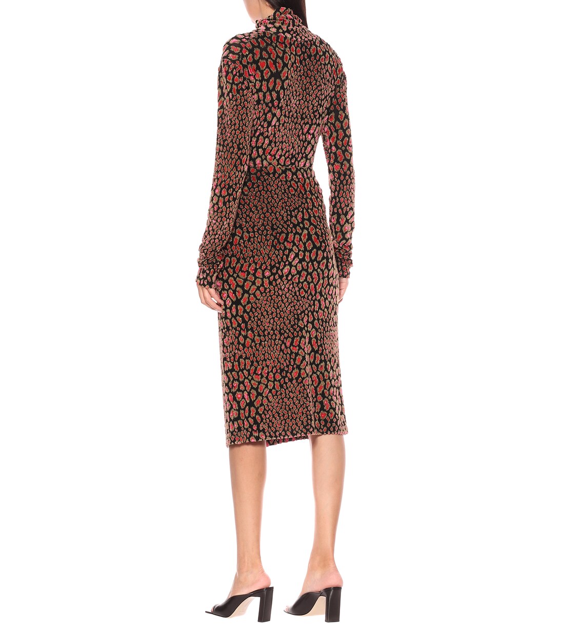 Falda midi Leo de terciopelo | Caroline Constas