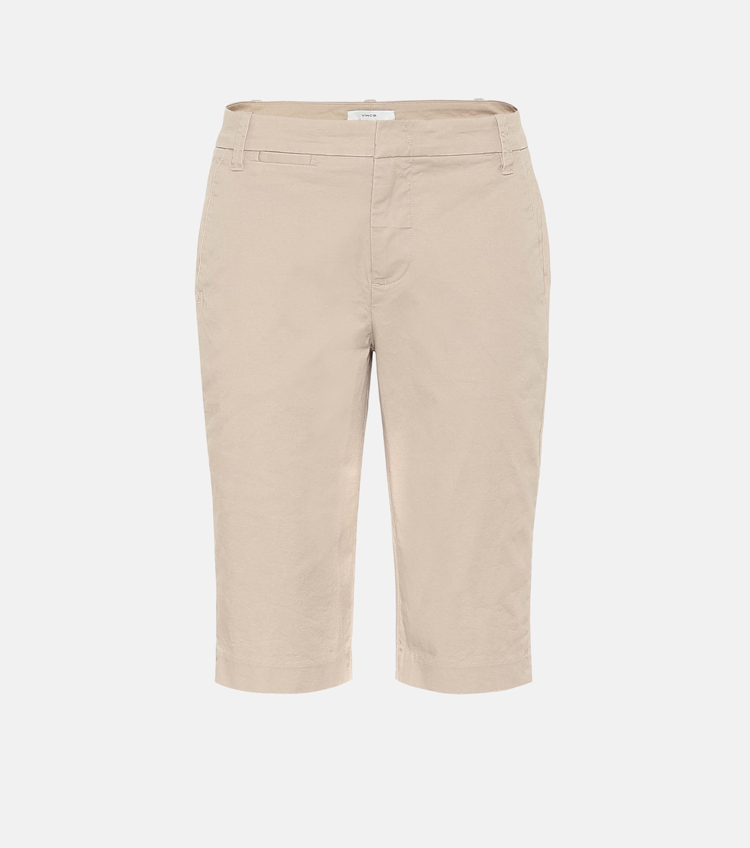 Mid-rise cotton Bermuda shorts | Vince