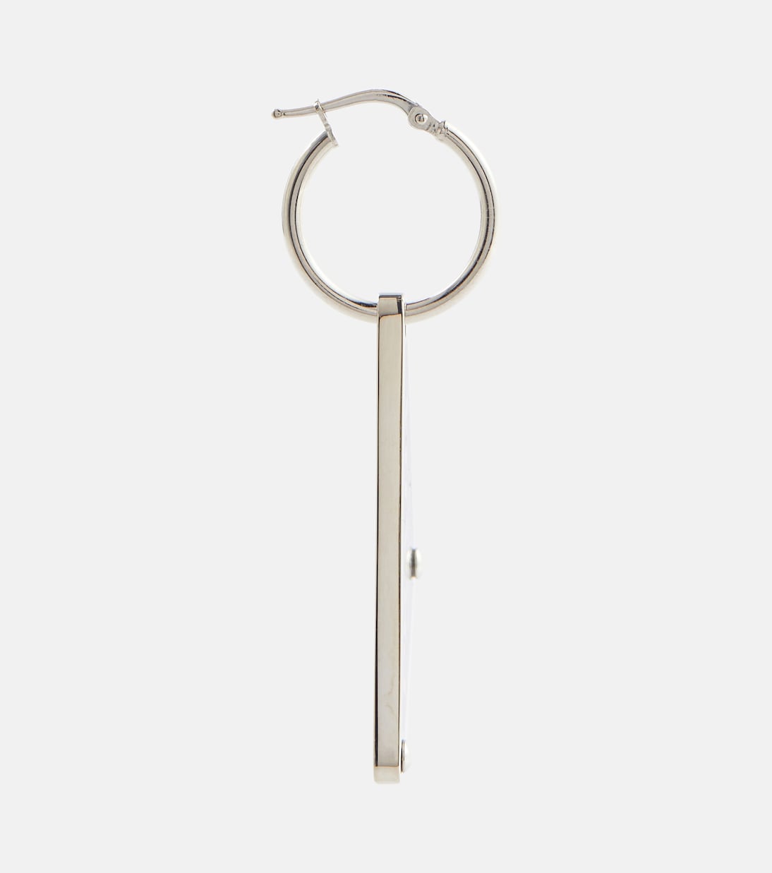 Boucle d’oreille unique Symbole en argent sterling | Prada