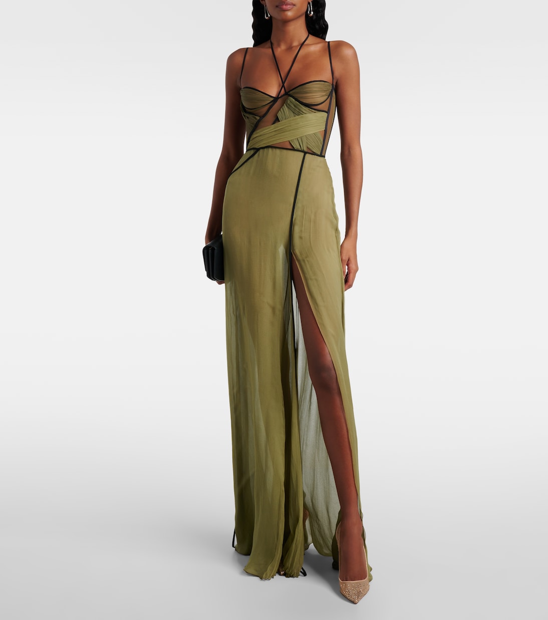 Follies Strass embellished mesh pumps | Christian Louboutin