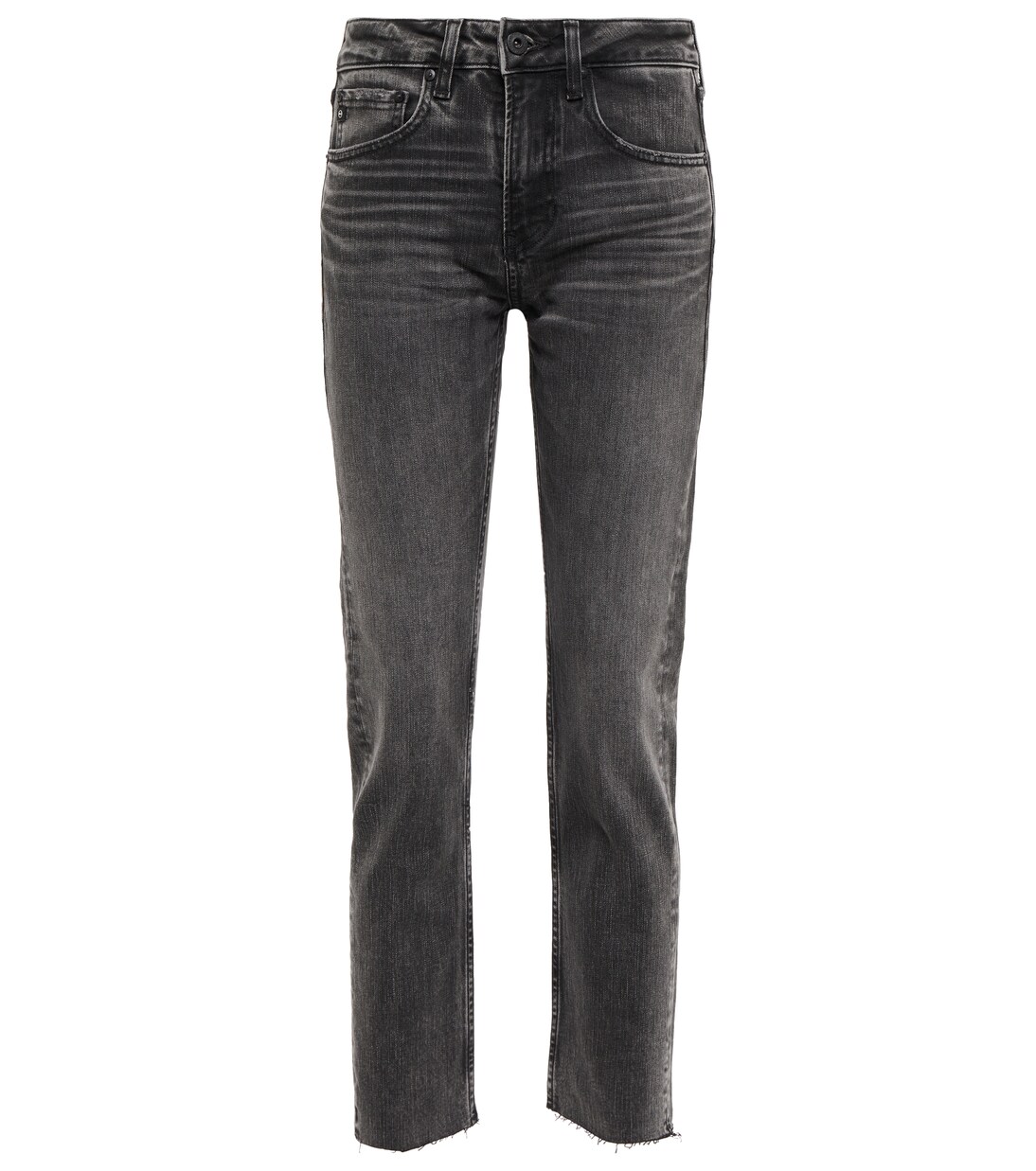 Mid-Rise Cropped Jeans Girlfriend | AG Jeans