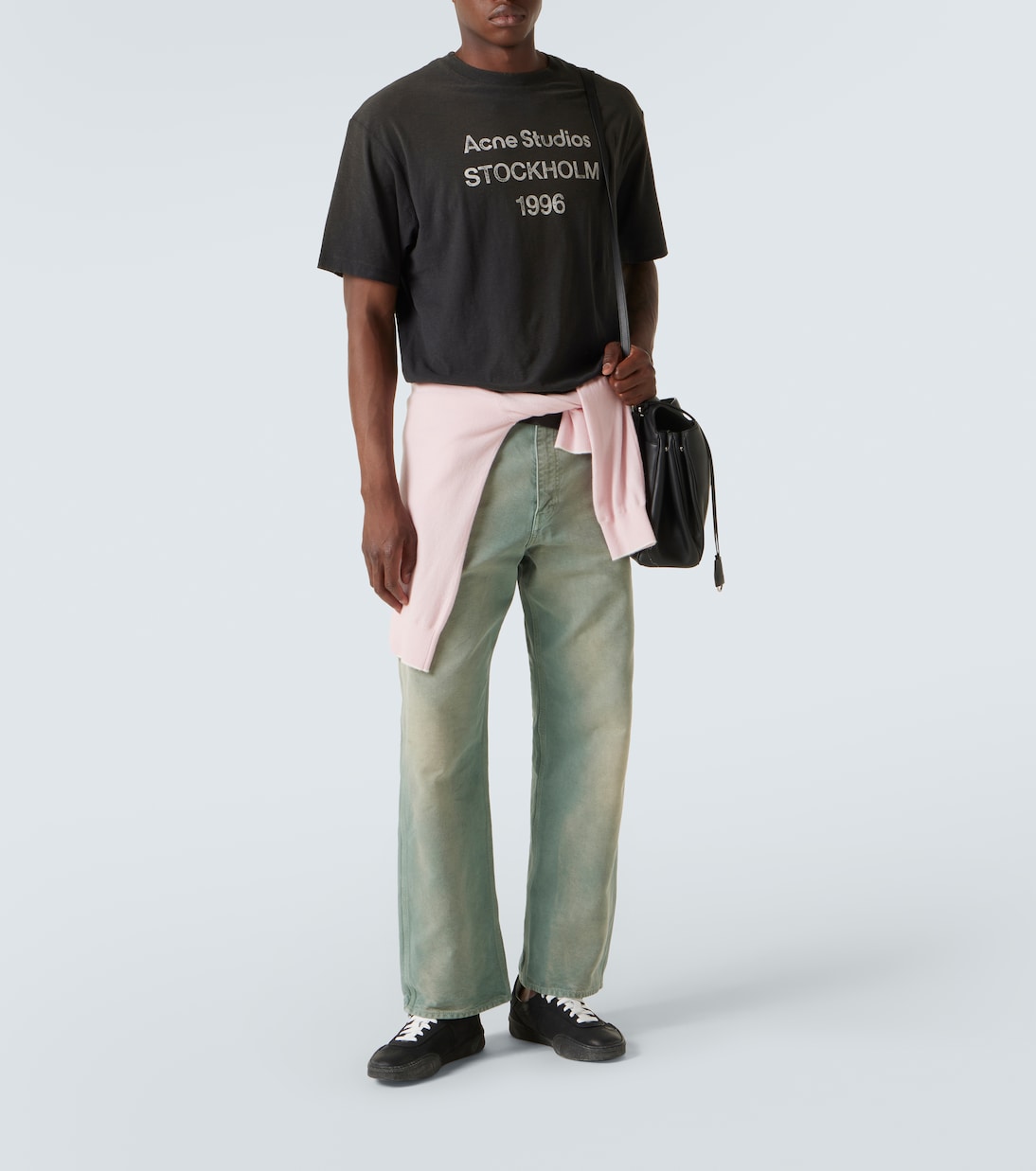 Camiseta en mezcla de algodón con logo | Acne Studios