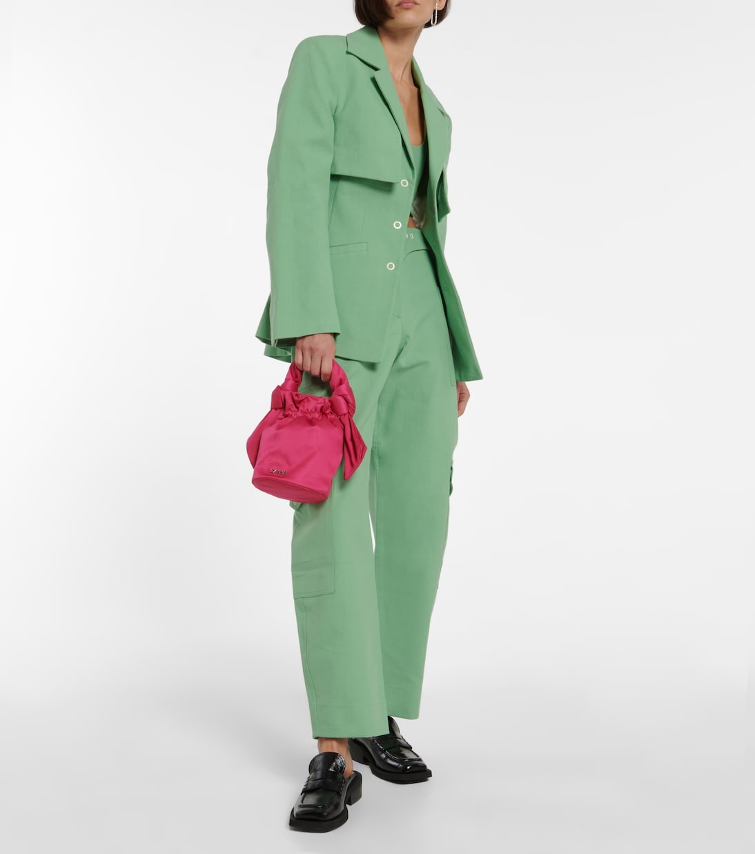 Blazer aus Baumwoll-Canvas | Ganni