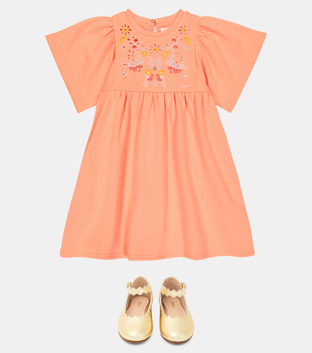 Cotton jersey dress | Chloé Kids