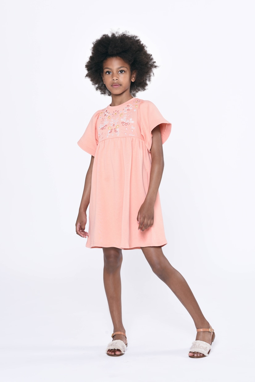 Cotton jersey dress | Chloé Kids