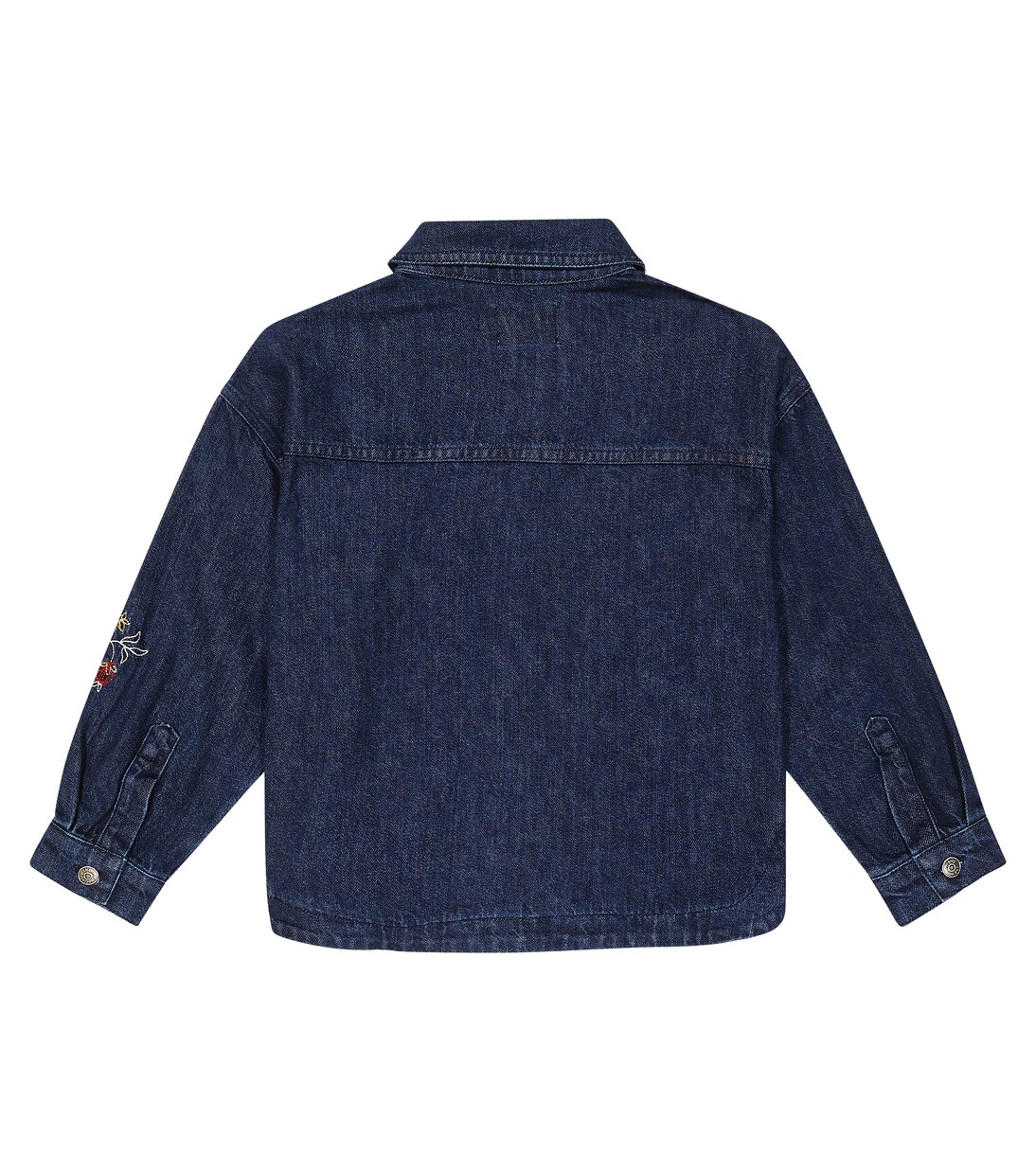 Florencia embroidered denim overshirt | The New Society