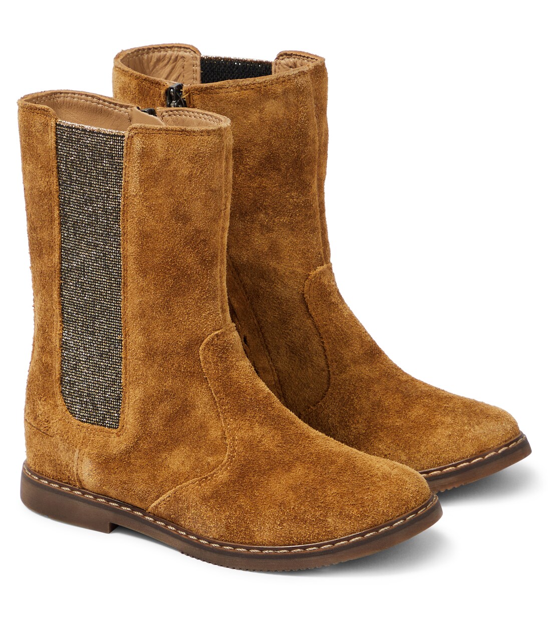 City Mid Jod suede boots | Pom d'Api