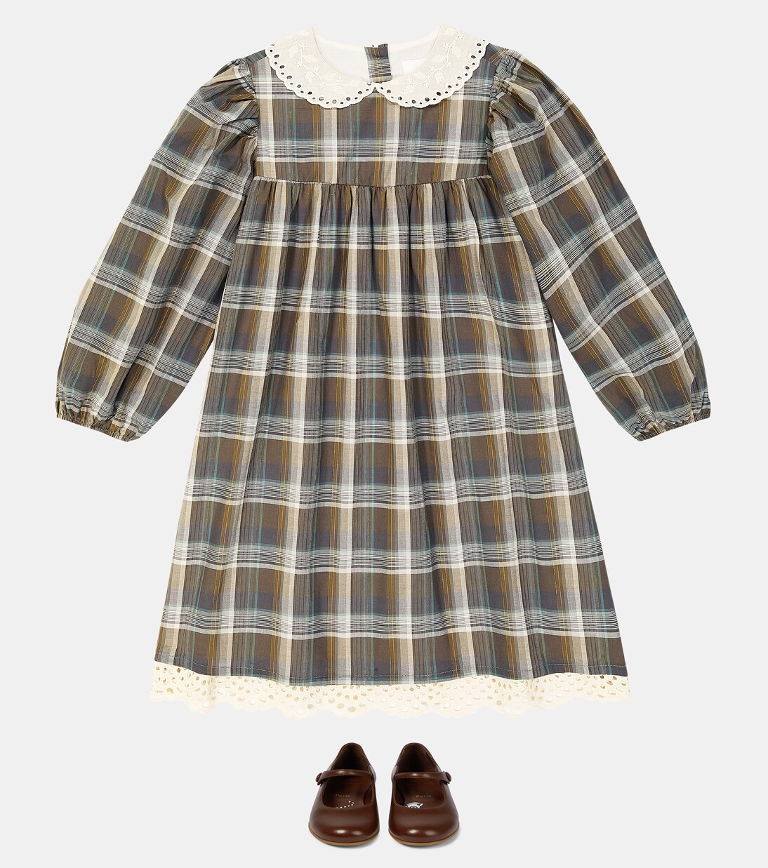 Frankie checked cotton dress | C'era Una Volta