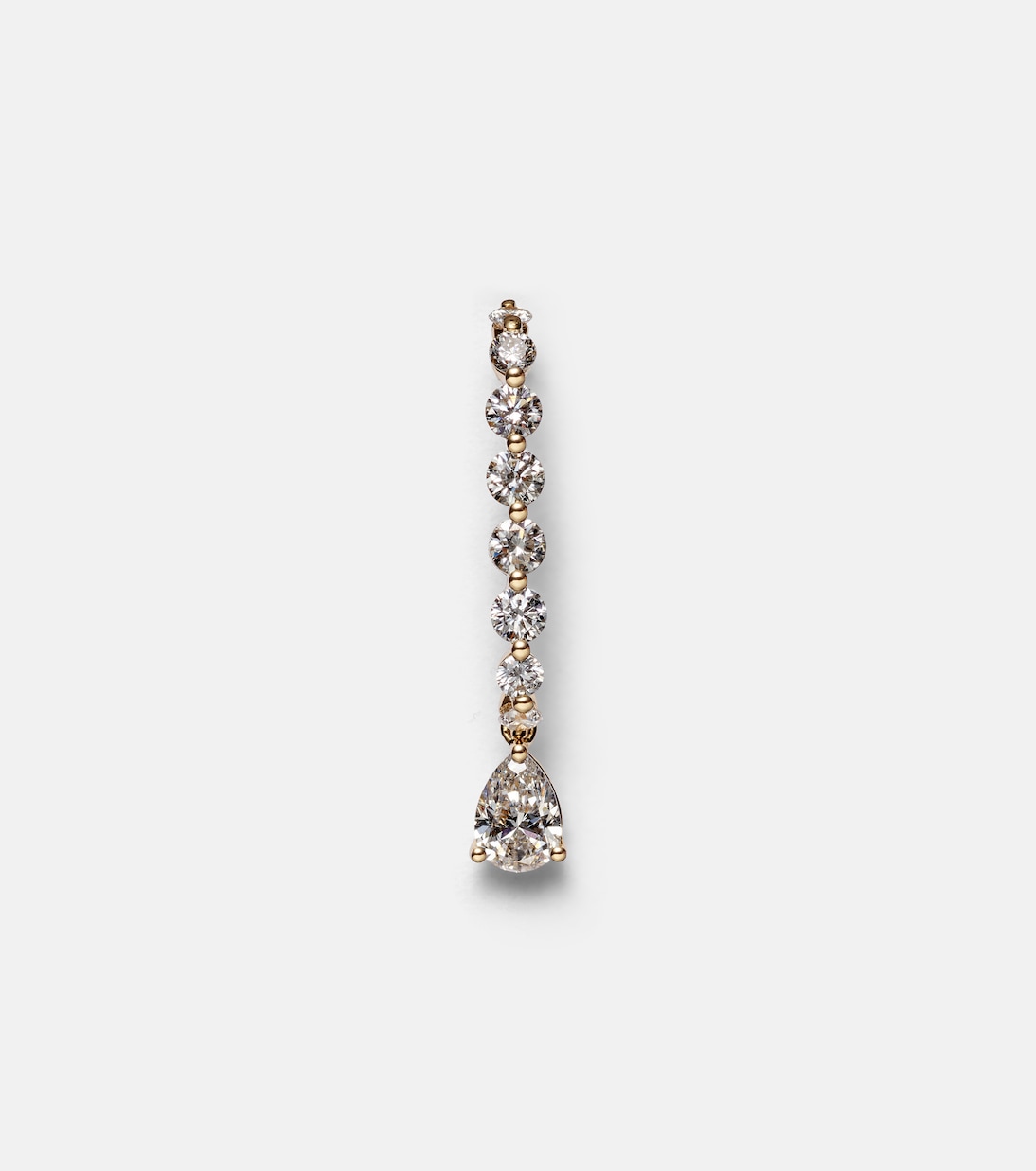 18kt gold single earring with diamonds | Anita Ko