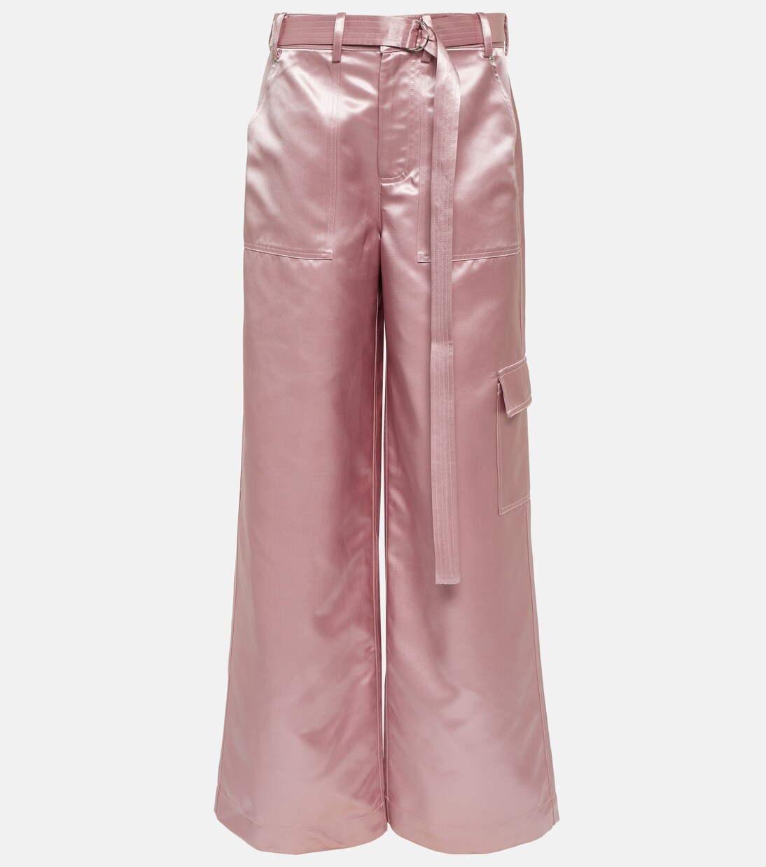 Pantalon ample Shay en satin | Staud