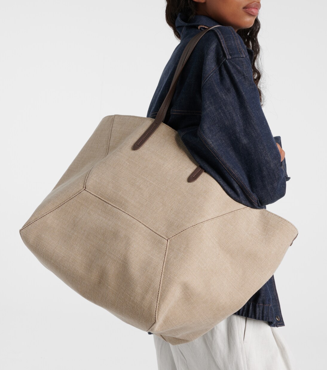 Tote Large de lona | Brunello Cucinelli
