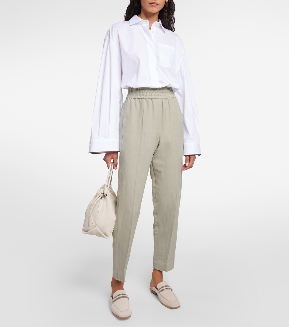 Cotton-blend shirt | Brunello Cucinelli