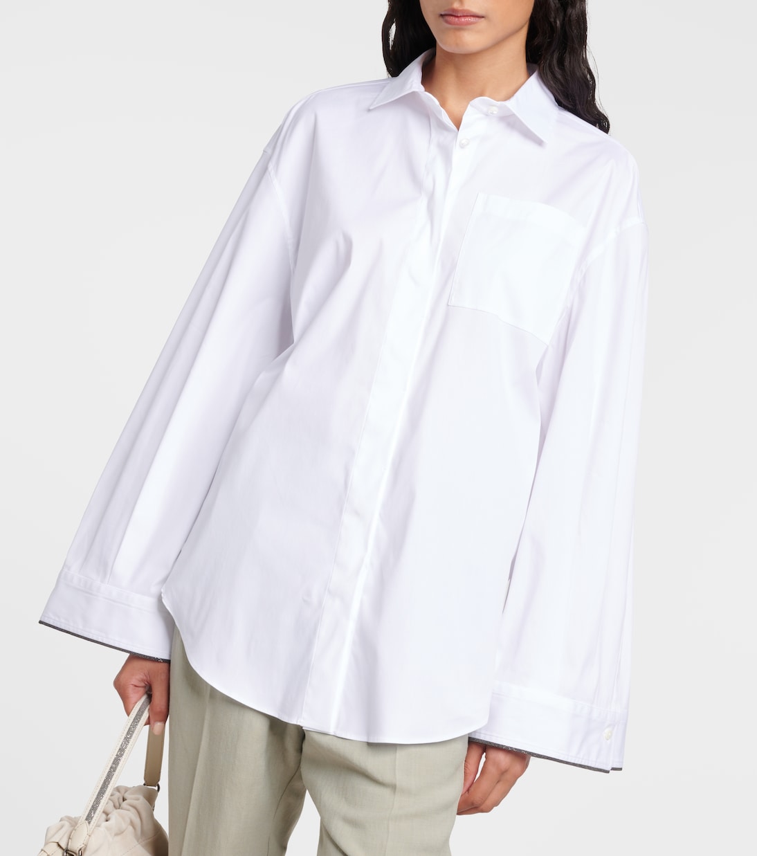 Cotton-blend shirt | Brunello Cucinelli