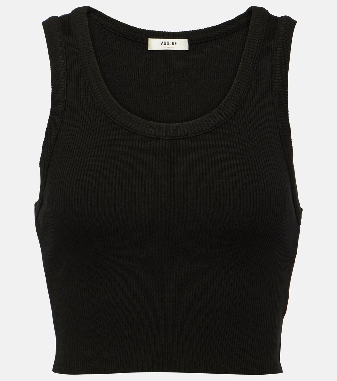Cropped-Top aus Rippstrick | Agolde