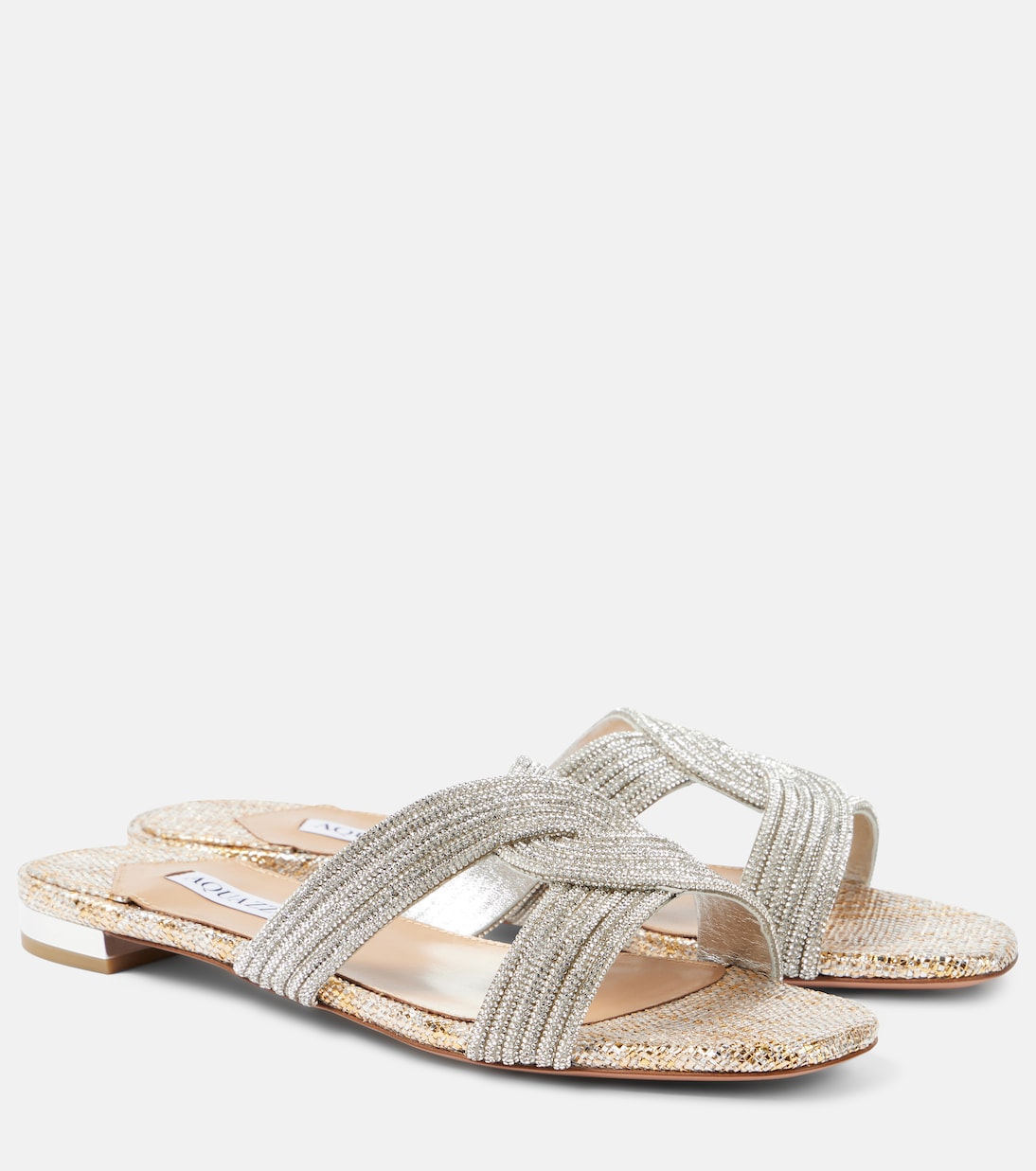 Gatsby embellished slides | Aquazzura