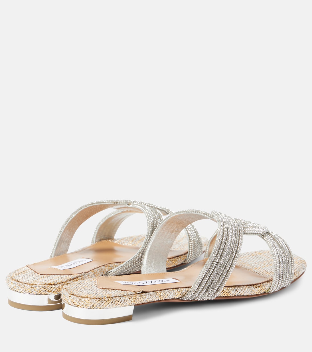 Gatsby embellished slides | Aquazzura